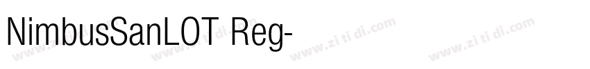 NimbusSanLOT Reg字体转换